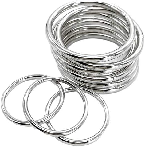Anéis de metal para macramamento de 2 polegadas para cabides de plantas macrames colarinhos de cachorro 10 pacote de 5 mm