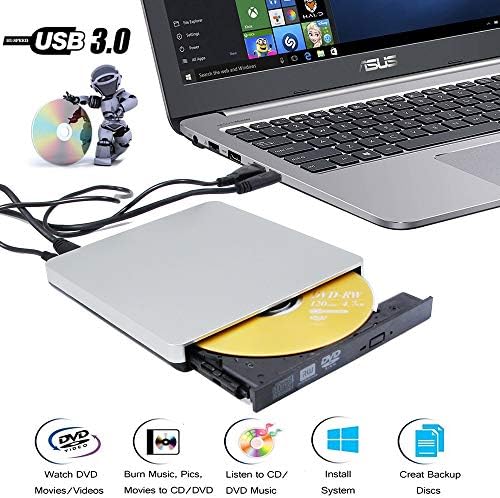 DVD Externo portátil DVD CD Player Player USB 3.0 Dridade óptica para Alienware M 17 15 13 R5 R3 R2 17R5 17R4 15M AW3418DW