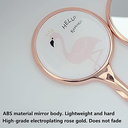 NZNB espelho portátil portátil espelhos decorativos de mão portátil Compact espelho com maquiagem para maquiagem