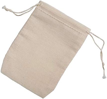 Feito nos EUA 2,75x3,75 polegadas de algodão, bolsas de cordão dupla 100 pacote de contagem