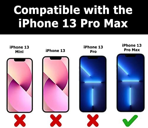 Bodyguardz Pure 2 Glass Screen Protector para iPhone 13 Pro Max, premium 9H Duridade vidro temperado com fácil instalação,