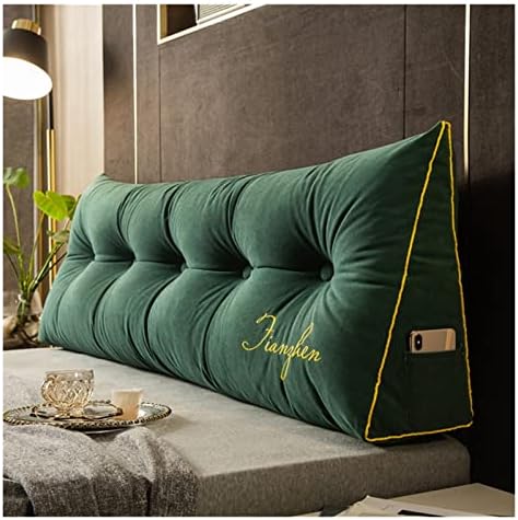 Almofadas de descanso EEBI Grandes backrests de travesseiro lombar removível almofada triangular de sofá -cama confortável almofadas