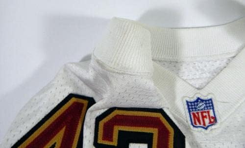 1999 San Francisco 49ers Wastswa Serwanga 43 Jogo emitiu White Jersey 44 DP46972 - Jerseys de jogo usado da NFL não assinado