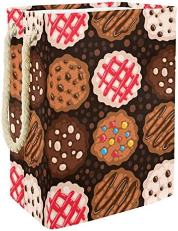 Biscoitos de chocolate Indomer Padrão de lavanderia grande cesto de roupa preenchida de roupas prejudiciais para roupas