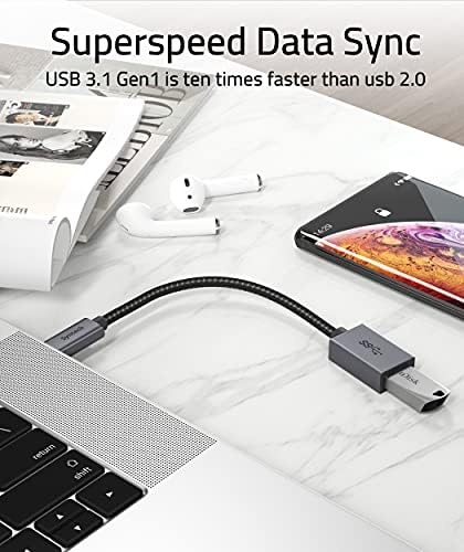 Syntech USB C Adaptador USB, 2 Pacote USB C para USB3 Adaptador, USB Tipo C para USB, Thunderbolt 3 para USB Adaptador