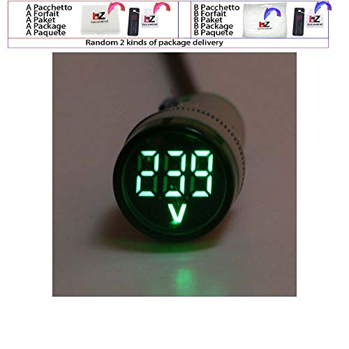 22mm LED Digital Display Medidor de tensão Volt Medidor de tensão Indicador Lâmpada de sinal Voltímetro Tester Combo Combo Medição