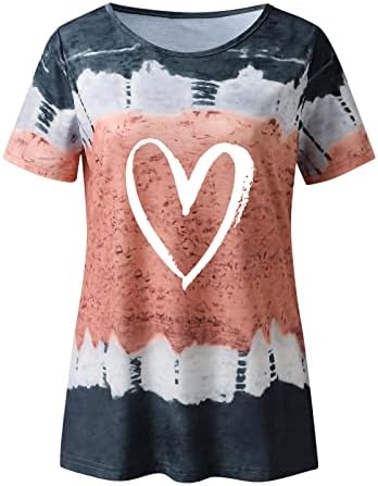 Pacote de camisa T Camisa feminina para feminino de moda casual impressão redonda pescoço de manga curta blusa de camiseta
