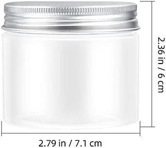 Cabilock Home Tea Jar 6pcs Recipientes de armazenamento de plástico Caixas de armazenamento transparentes com tampa de cofre alimentos