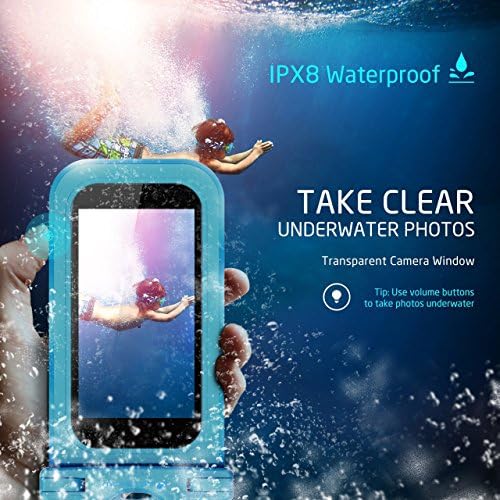 Capa de telefone à prova d'água Lenpow, bolsa de telefone à prova d'água iPx8 IPX8 Saco de telefone celular universal transparente