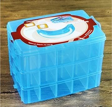 ANNCUS Ajustável 30 grades compartimento de plástico caixa de armazenamento de jóias breço de bread parafuso de parafuso de recipiente de recipiente organizador de exibição - contêiner -