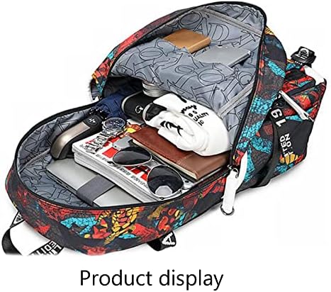 Jogador de basquete J-Ordan Multifunction Backpack Travel Fãs de laptop Fãs de chamas Bookbag para homens Mulheres