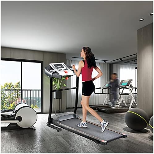 Treadmill de bicicleta de esteira elétrica Treadmill Treadmill Indoor portátil Indoor Running Machine Treadmill Incline Workout para corrida e corrida Exercício de corrida