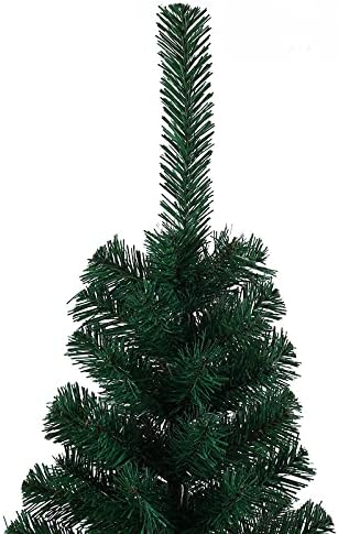 Aoof 120cm-240cm redondo Leaf PVC Ordinary Christmas Tree Ornamentos de Natal 210cm