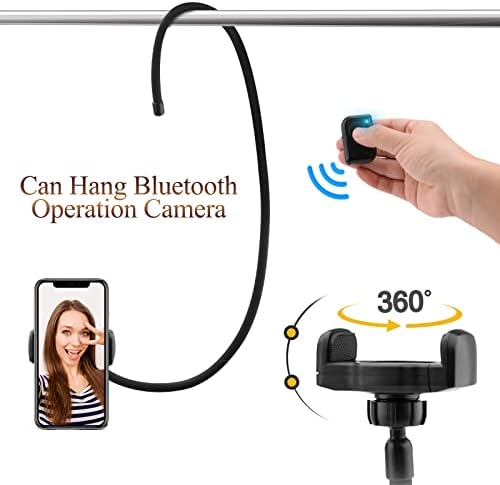 Suporte para celular de Lykan Gooseneck com grampo, suporte preguiçoso, suporte para telefone para cama, suporte de montagem flexível DIY com múltiplas funções, o suporte de telefone celular universal pode remoto selfie