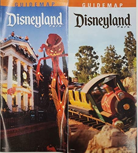 Disneyland Park Conjunto de 8 guias turísticos de mapa com mansão assombrada Fantasmic Splash Mountain 50th Anniversary Space Mountain PMA35