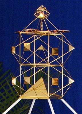 Pirâmide de meditação - 7ft Crystal Solar Cross Ascension Meditation Piramid System
