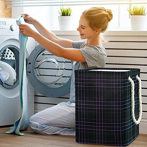 Cesta de lavanderia com alças cesto de lavanderia dobrável à prova d'água para caixas de armazenamento Organizador da sala de quarto