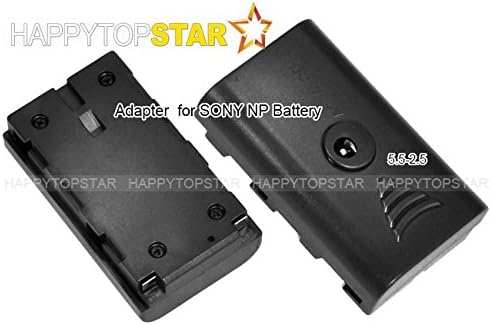 Bateria fictícia de 5,5 mm 2,5 mm Adaptador CA Casa de energia do adaptador para Sony NP-F970 F960 F770 F750 F550 Para foto LED de foto PAD22 YN300 III Monitor