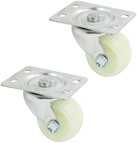 Aexit Carrinho de 1,5 Casters redondos rolamentos de esferas retangular Placa superior Placa superior de 360 ​​graus