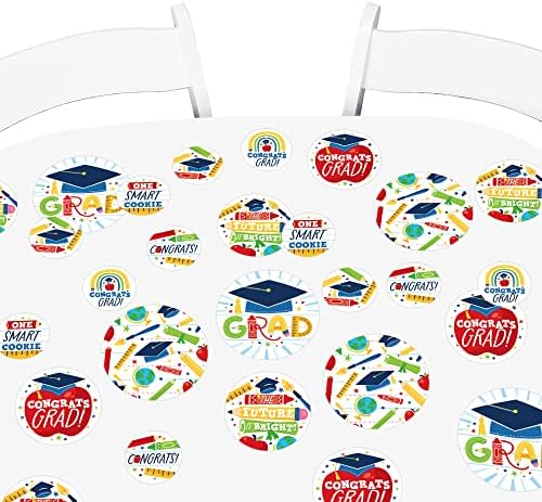 Big Dot of Happiness Elementary Grad - Kids Graduation Party Giant Circle Confetti - Decorações de festas - Confetti grande