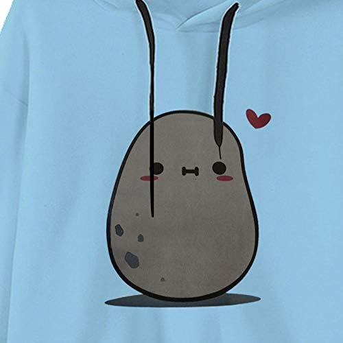 Meninas adolescentes moletom molho de moletom de manga longa de manga longa Tops tops colorblock pullover lã do capuz top