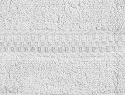 Elina Home NAP-12 Toalhas de algodão de algodão de luxo de luxo, branco
