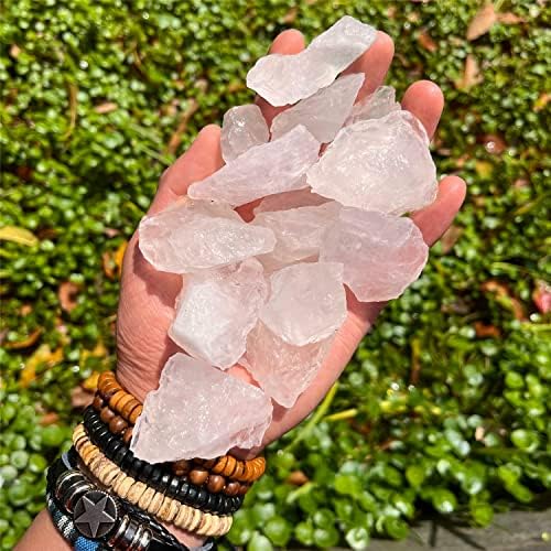 Simurg Raw Clear Crystal Stone 1lb Crystal Quartz Rough Crystal Stone para CABING, TOMBLING, CORTE, LAPIDARY, Polimento, Cura de Cristal de Reiki
