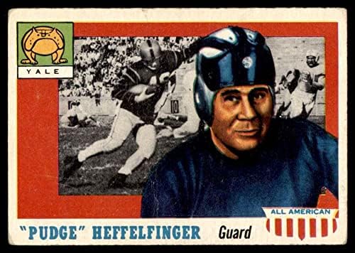 1955 Topps # 18 Pudge Heffelfinger VG Yale