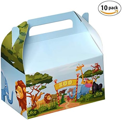 Caixas de tratamento de papel de Hammont - - Favorias de festas tratam caixas de cookies de contêineres desenhos bonitos perfeitos para festas e celebrações 6,25 x 3,75 x 3,5