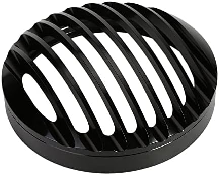 Fuerdi 5 3/4 Black Aluminium Fartlight Grill para Harley Sportster XL 883 1200 2004-2012