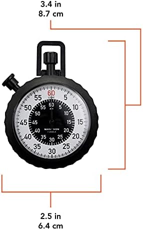 Stopwatch militar - retorno e tempo instantâneo, com registro central de 60 min