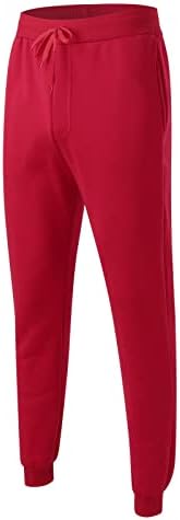 Quarto Miashui com calças de fitness casual masculino Casa Canda solta calça de cor sólida bolso de bolso lã solta