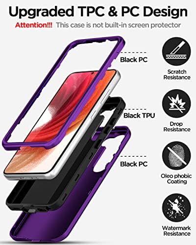 AICASE para Samsung Galaxy S23 Plus Caso 5G, Bling Bling Glitter Glitter Feminino Proteção de queda pesada Proteção à prova de choque
