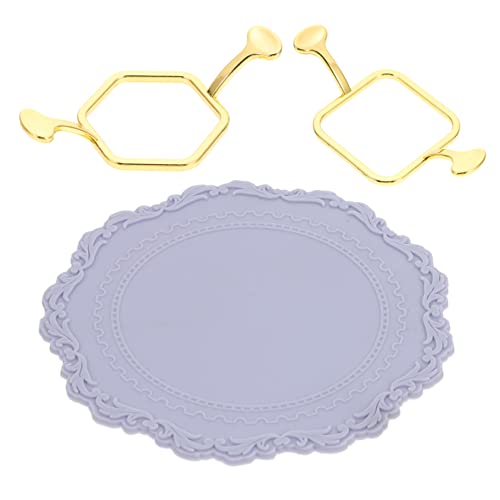 Didiseaon 5 conjuntos sedas de cera molde de casamento selos postagem selos de redonda moldes de silicone selos de vedação de