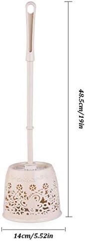 Pincel de vaso sanitário com suporte de suporte de suporte de suporte de higineses de plástico para o suporte do banheiro do suporte