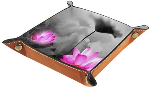 Lyetny Blooming Lotus Storage Candy Titular Sundries Bandejas Organizador de armazenamento de desktop conveniente para
