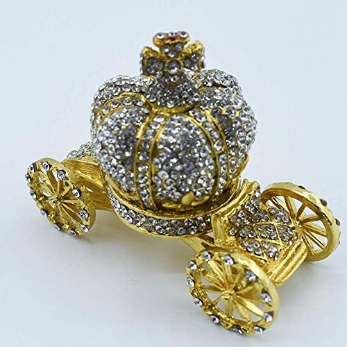 Zzyinhinh AN207 Presentes de metal Caixa de jóias de diamante European Diamond Crown Carre