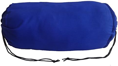 Açafrão travesseiro de travesseiro de açafrão Cama decorativa rolo de rolo redondo tampa de travesseiro de 6 diâmetro x 28 Long Blue Removable Tampa