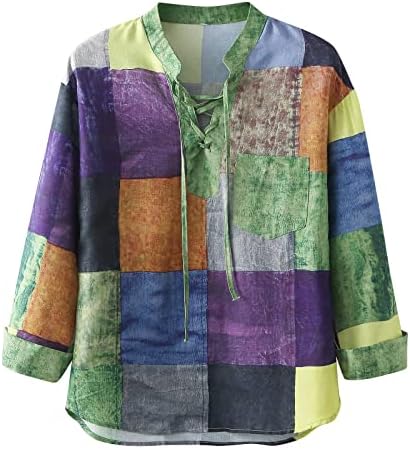 Camisas de bloco irregulares de zdfer para homens, jaqueta de moda de inverno tops com trespassada blusa de manga