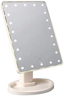 Tela de toque de Touch LED grjuso 22 maquiagem leve espelho de mesa compõe 10x de ampliação da vaidade da beleza iluminação