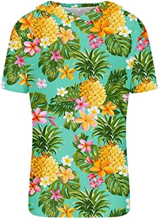 Camisetas casuais de capuz masculino Camisetas havaianas de praia impressão gráfica Mangas curtas Blusa de pulôver de moda de verão