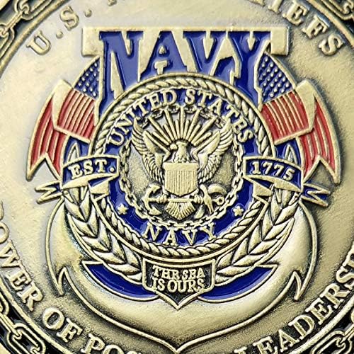 Desafio Militar de Chefe da Marinha dos EUA, poder do poder da liderança positiva, não me pise