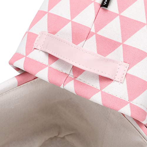 Sea Equipe Mini quadrada dobrável novo tema geométrico rosa e branco