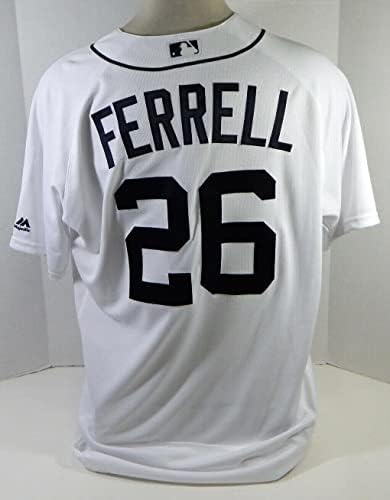 Detroit Tigers Jeff Ferrell #26 Jogo emitiu White Jersey 48 DP20674 - Jogo usou camisas MLB