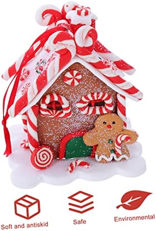 Holibanna Christmas Cottage Pingente Decoração de Natividade Adornos para de Natividade Ornamentos de Christmas Supplies Gingerbread