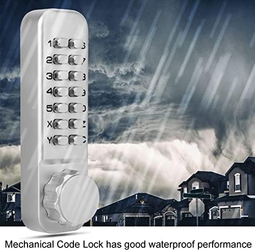 Código mecânico digital trava da porta, liga de zinco à prova d'água combinação de senha de dupla faceletless de segurança