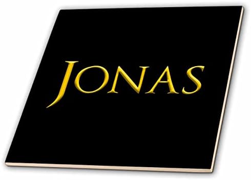Nome do menino de bebê clássico Jonas Classic 3drose nos EUA. Um presente elegante de amuleto - telhas