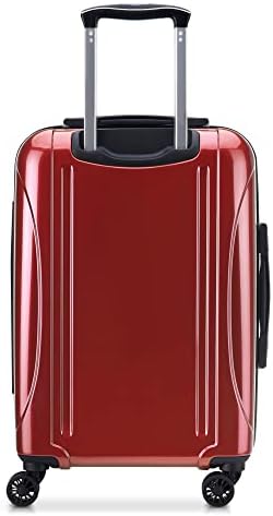 Delsey Paris Helium Aero Hardside Expandível bagagem com rodas giratórias, tijolo vermelho, transporte de 21 polegadas