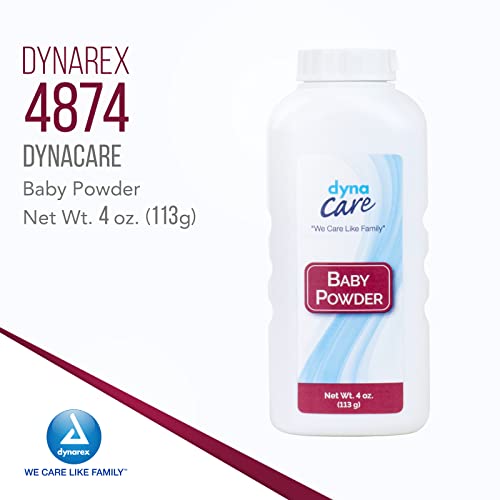 Dynarex Baby Powder - Pó de talco fino para homens, mulheres, crianças, idosos - absorvedor de umidade, ajuda a prevenir