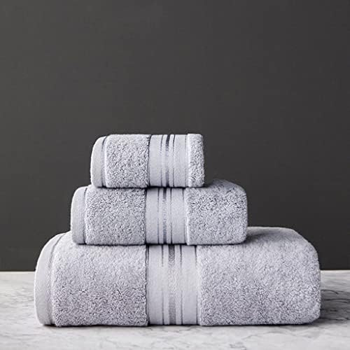 Toalha de banho Tfiiexfl Conjunto de algodão Super absorvente Face/grossa e grande toalha de banho Hotel Hotel Sauna